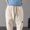 Hommes Cargo pantalon couleur unie salopette décontractée cordon bouche randonnée travail vêtements de plein air Ropa Hombre pantalons de survêtement # G30 hommes