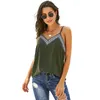 Sexy Bordado Summer Colheita Tops Mulheres Tanque Womens Womens Spaghetti Strap Ladies V-Neck Feminino Lace Cami 210428