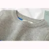 Neonati maschi Vestiti per bambina Cotone lavorato a maglia Moda Bambini Strisce Maglione arcobaleno Cardigan Cappotto per bambini 210521