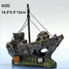 fish tank decorations ship