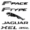 Car Styling 3D Car Sticker 3.0 5.0 V6 V8 XE XF XJL Letter Rear Emblem Badge for Jaguar EPACE F PACE F-TYPE Accessories