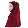 Шапок/шапки черепа хиджаб двойной петля на шарф натягивает креп удобный платок платок Pros22