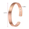 Unisex Magnetic Pure Copper Energy Magnetic Healthy Care Bracelets Bangle Healthy Jewelry Fitness Gold Color Men Women's Bangle Q0719