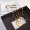 2021 Luxury Designer Jewelry Women Necklace Gold Lock Pendant Designers For Men Elegant Silver Chain Halsband och örhängen Armele9683205