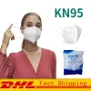 Masque de visage KN95 Visage anti-poussière Résistant à la poussière Respirant 5 Couche Protection Masques Mode Masque de bouche civile réutilisable DHL CG001