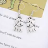 Vintage West Highland Terrier chien boucle d'oreille Boho animaux chiens Brincos amant cadeaux bijoux boucles d'oreilles pour femmes Pendientes224o