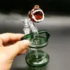 7 Inch Tall CannibalPlant Glazen Bong Waterpijpen met Cool design en Honingraat Percolate Mini Oil Rig rookpijpen joint 14.4mm Saml GP420