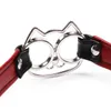 Articoli per massaggi Sex Metal PU Leather Cat Collar Fetishs Collana Bell Choker Costume BDSM Bondage Accessori erotici Giocattoli sessuali per donna