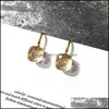 Boucles d'oreilles à breloques Bijoux de luxe Marque italienne Pome pour femmes Nudo, Couleur Bing Crysta Lwater Gouttelettes Style Aessories Drop Delivery 2021 5B2Cf