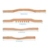 4 pezzi Guasha raschietto per schiena spalla collo vita gamba punto di pressione fisica strumenti di massaggio strumento di assistenza sanitaria in legno naturale X08612831