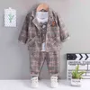 Clothing Sets Autumn 3Pcs/Sets Baby Boy Costume Suit T Shirt Coat Pants Toddler Kids Bow Tie Children Clothes Party Wedding Outfit_xm