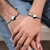 Lien chaîne amoureux couple bracelet Yin et Yang réglable correspondant bijoux à la main potins corde tissé bracelets amitié cadeau Fawn22