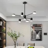 Hanglampen voor Living Dining Room Slaapkamer Plafond Modern Nordic Black Kroonluchter Indoor Light Fixture AC110V-240V