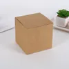 Caixas de embalagem de presente de papel kraft de 10 tamanhos marrom preto branco caixa de sabão em branco caixa de armazenamento de doces caixas de embalagem de papelão