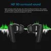 Écouteurs sans fil puce transparence suppression active du bruit bluetooth écouteur 9D hifi surround sport jeu écouteurs de téléphone portable