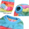 Pet Costume Cute Rabbit Clothes Odzież Dog Odzież Miękkie Koral Velvet Bunny Kamizelka Przytulna Koszulka Dla Kitten Fretki Chihuahua Puppy Puppy Pudełko i małe zwierzęta 2xs Rainbow