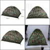 Tende Rifugi ed escursionismo Sport all'aperto Outdoor Portable Single Layer Cam Tenda Wigwam Camouflage Leggero Spiaggia Pesca Caccia Vendita