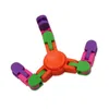 Wacky Tracks Spinner Snap and Click Fidget Toy Game Finger Sensory Toys Snake Pussel för tonåring Barn Vuxen Stressrelief Party Fillers Favors