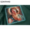 GONTHWID Virgin Mary Men's T-Shirts 2020 Funny Printed Short Sleeve Tshirts Summer Hip Hop Casual Cotton Tops Tees Streetwear Y0322