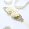 Wedding Sashes Flower Belts For Women Girl Style Bridal Prom Dress Accessories Bridesmaid Sash Floral Belt