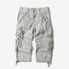 Casual Shorts Hommes D'été Camouflage Coton Cargo Camo Pantalon Court Homme Sans Ceinture Drop Veau-Longueur 210716