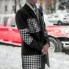 Мужская шерстяная смеси Mandylandy шерстяной пальто с длинным рукавом кардиган кардиган уворот