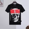 Phillip Plain Men designer T shirt geometryczny wzór letnia koszulka w stylu casual moda Ins Style Top Streetwear luźna wysokiej jakości Sport hip-hop