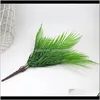 Decorative Flowers Wreaths Artificial Palm Tree Green Leaf Plants Plastic Potted Bonsai Leaves Garden Home Wedding Table Ornaments Dec 2Wplc