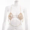 Nowy styl Rhinestone Breast Chain Seksowna nocna noc klubowa Błyskły diament Bralete Diamond Bra Rhinestone Bralette249f