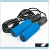 Équipements Fournitures Sports de plein air Poignée en mousse absorbant la sueur Portant le poids Corde à sauter en plastique PVC Vitesse rapide réglable Jum Fitness Sl