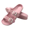 Розовые сандалии для женщин летом женские скольжения на тапочках пляжные пары желейные туфли женщины слайды пряжка вскользь открытый флопс y0721