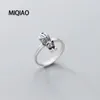 Cluster Ringen MIQiao Verstelbare 925 Sterling Zilveren Kat Ring Sieraden Voor Vrouwen Vrouwelijke Leuke Vintage Thaise Fun Fashion Love Gift 2021