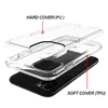 Caixa de telefone transparente de protetor de camada dupla para iPhone 14 13 12 Pro Max 11 XR Samsung S23 Ultra A71 A21S Casos IZESO