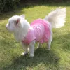 ミニドレス犬Tシャツスプリングペットベストスウェットシャツ犬アパレルテディパグビチョン子犬服db747