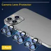 3D Temperierte Glaskamera -Bildschirmschutz für iPhone 14 13 Pro Max 12 Mini 11 Smart Handy Premium -Kameras Filme Filmlinse mit Einzelhandelspaketbox