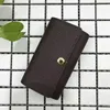 Porte-clés entier pour hommes de qualité supérieure en cuir multicolore court portefeuille dame six porte-clés femmes hommes classique fermeture éclair poche clé ch275K