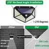 300 LED Güneş LED Işık Açık Su Geçirmez Bahçe IP65 Hareket Sensörü Acil Ampuller ABS Güneş Lambaları Dekorasyon Için Zemin Çit