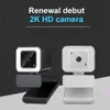 4K 2K Full HD Cover Autofocus Web Camera Pierścień Wypełnij Light USB PC Komputer Laptop Wideo Webcam z mikrofonem