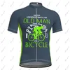 Racing Jackets Men'S Short Sleeve Cycling Jersey Polyester Blue Yellow Bike Clothes Top Road Quick Dry Moisture Wicking Breathable Sports We