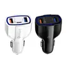 3 Port Car Charger 35A USB QC30 PD Typec USBC Snel opladen voor telefoon 11 12 13 Pro Max Xiaomi Huawei Samsung Quick Cars Charge3846374