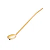304 Stainless Steel Filter Straw Summer Cold Drink Straw Spoon Creative Coffee Mixing Spoons Bar Kitchen Tool 5 Colors