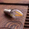 Żarówki Vintage C7 LED Żarówka E14 Podstawa E12 płomień Filamn Candle 2200K 1W Retro Mini Candelabr Lampy Dekoracji Żyrandol Light