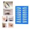 5PCS Rubber Flat Eyebrow Tattoo Practice Skin Fake Eye Brow Blue Silicone Permanent Makeup For Beginners Excellent Cosmetic Supplies