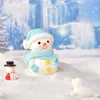 Navidad Micro Adorno de paisaje Decoración de jardín en miniatura Juguetes de resina Dibujos animados lindos Mini Decoración para el hogar para Navidad Papá Noel Muñeco de nieve Accesorios para casa de muñecas