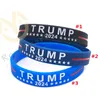 Trump 2024 Silicone Bracelet Noir Bleu Bracelet Party Favor Livraison Gratuite