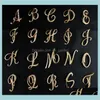 Moda 26 Pins de letras inglesas Broches de alfabeto de alfabeto plateado chapado plateado X7GE1