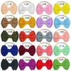 Bandeau en nylon à nœud papillon double couche pour enfants, 20 couleurs, petits accessoires pour cheveux, couvre-chef photo pour bébé