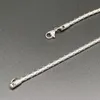 1.8MM 2.2MM 3MM 60CM Catene in acciaio inossidabile placcato argento Donna Uomo Girocollo per gioielli Hip Hop Collane