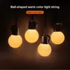 RGB Outdoor String Light 50ft 20pcs G40 Bulbs IP65 Waterproof Color Changing Dimmable Patio Lights Strings with Remote for Cafe Bistro Garden Backyard