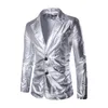 Homens jaqueta dourada blazer performance jaqueta de prata traje de prata nightclub slim outono inverno jaqueta masculino clássico festa blazer x0621